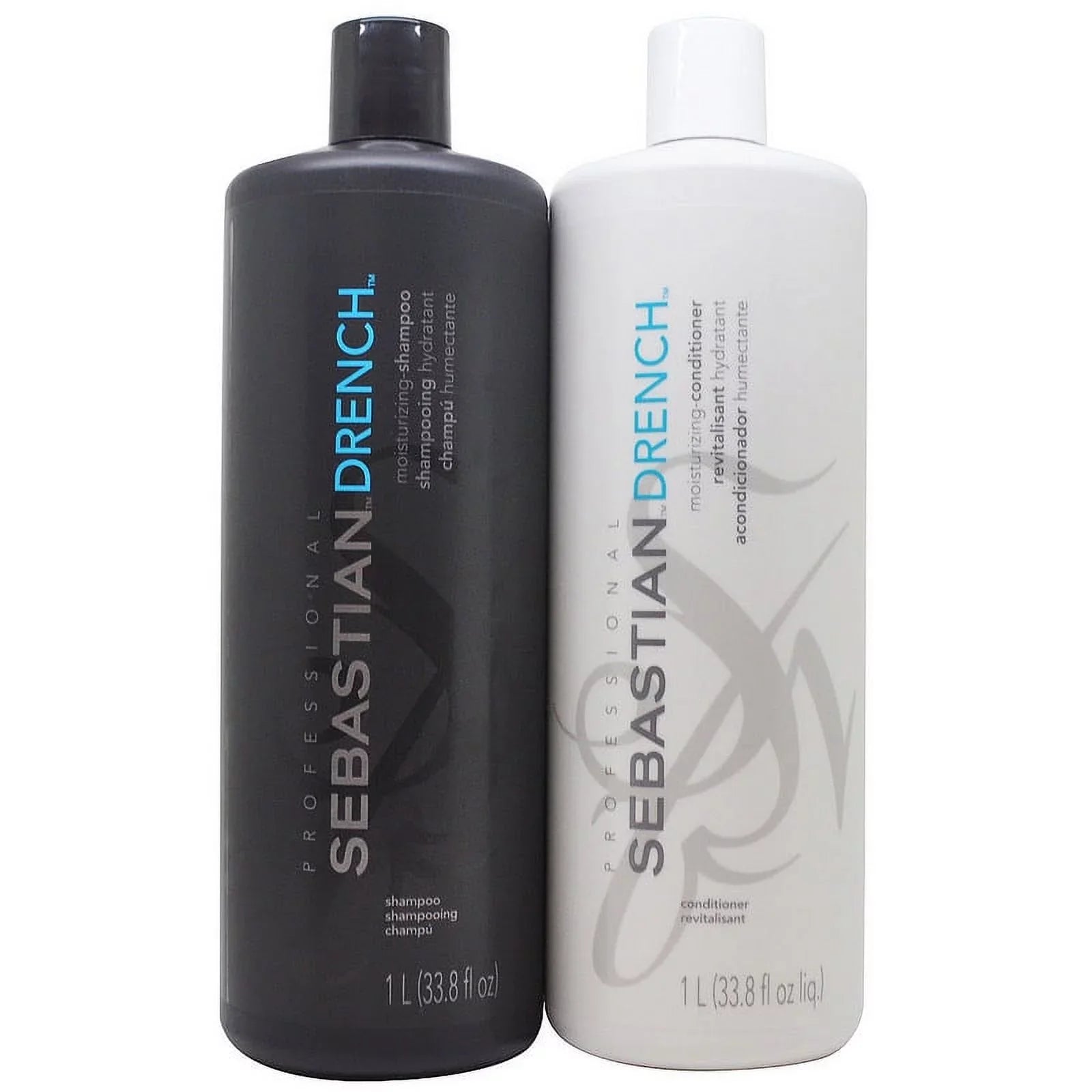 Sebastian Drench Shampoo and Conditioner Set, 1000 ml / 33.8 fl. oz.