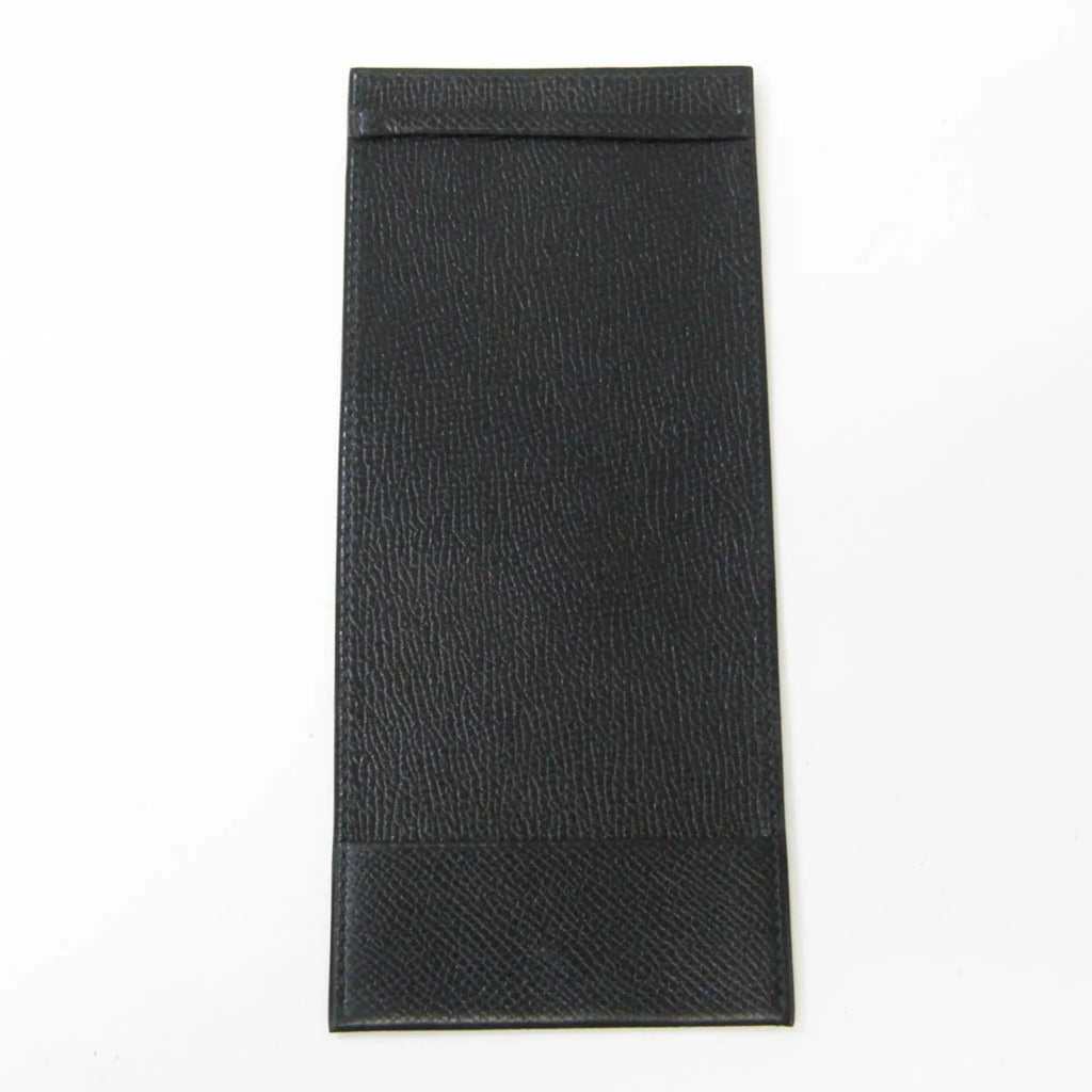 Pre-Owned Hermes Travel Case Men,Women Epsom Leather Long Wallet (bi-fold) Black (Good)