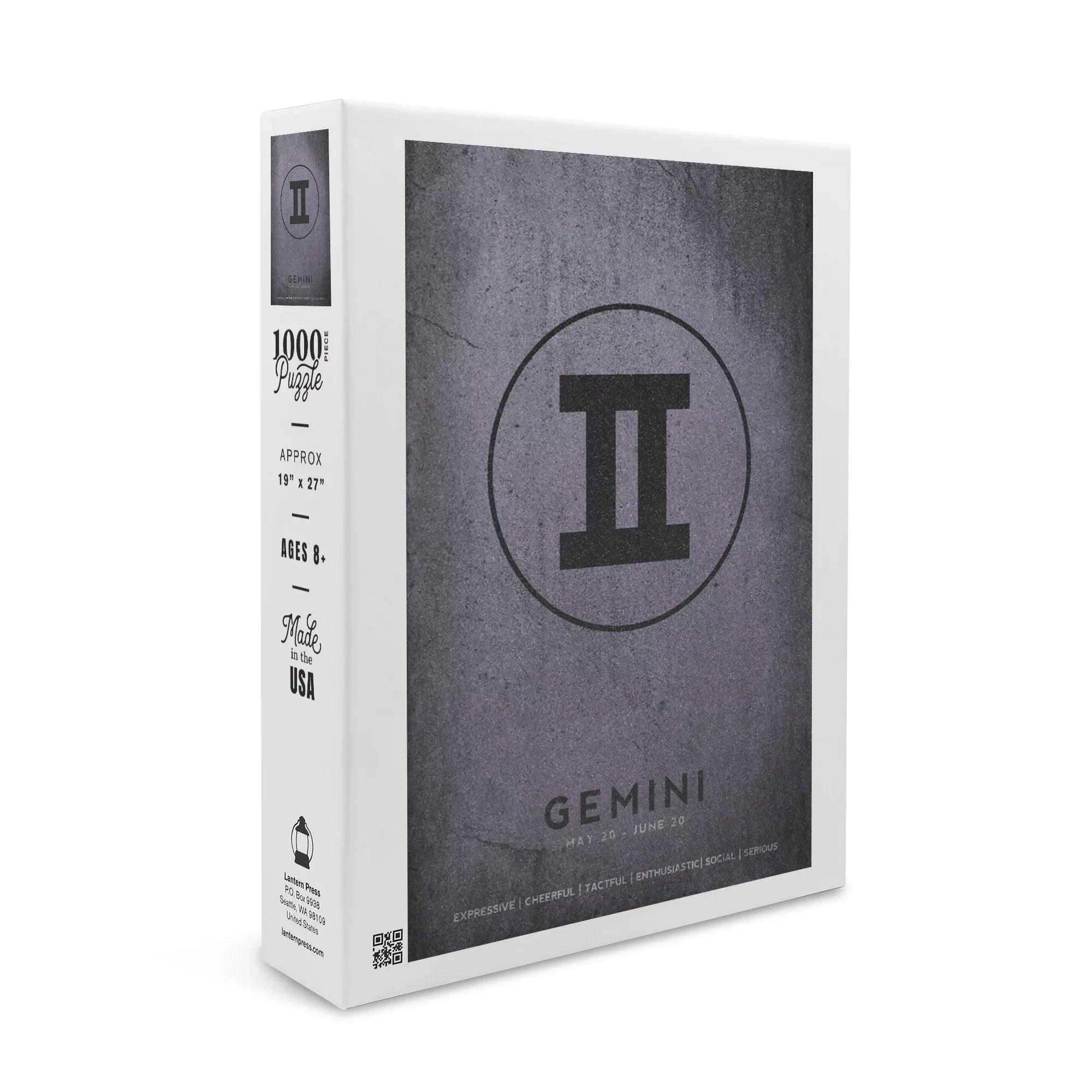 Gemini, Astrological Sign, Zodiac (1000 Piece Puzzle, Size 19x27, Challenging Jigsaw Puzzle for Adults and Family, Made in USA)