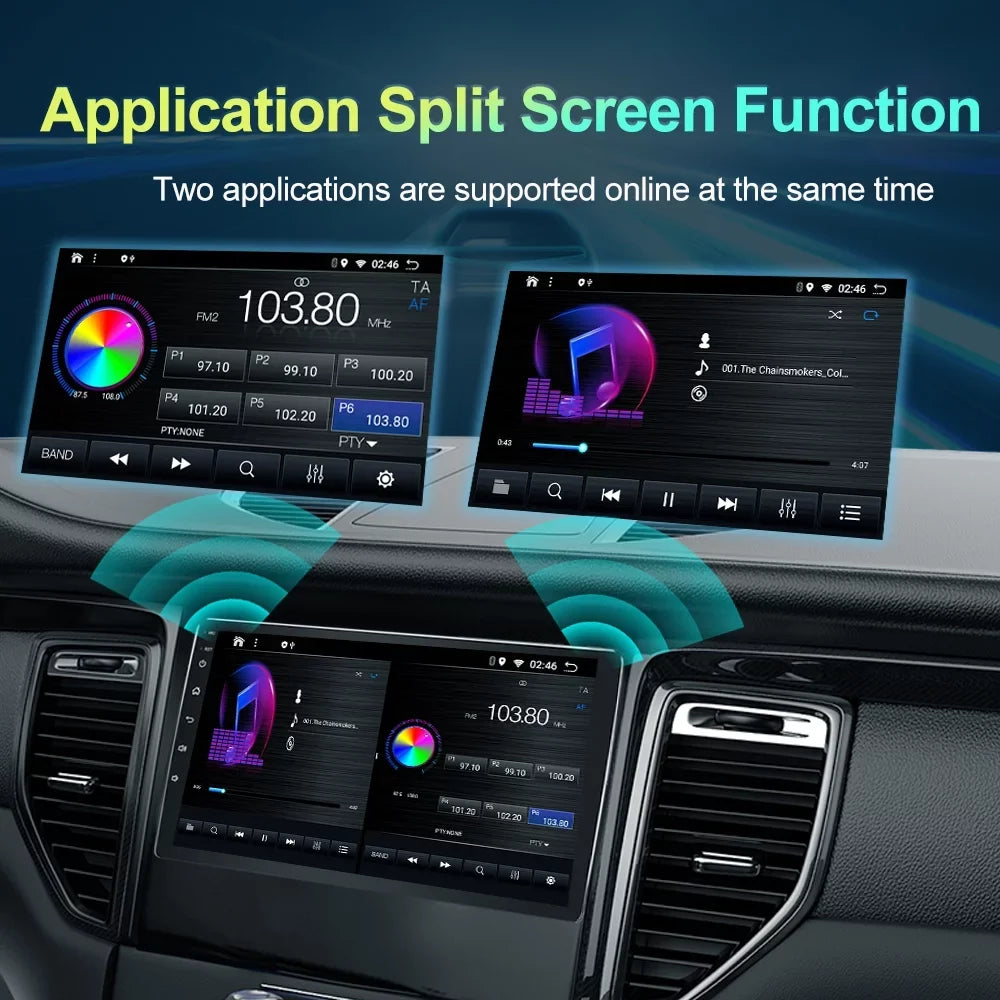 10.1 Inch Car Audio for Toyota Tundra 2007-2013, Sequoia 2008-2017, Android 13 GPS Navigation with Bluetooth 5.0 FM AM Radio DSP Carplay 4GB 64GB