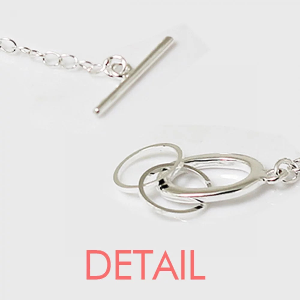 Heart Electrocardiogram Design Bracelet Chain Charm Bangle Jewelry