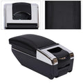 ZhdnBhnos Car Armrest Storage Box Container Rotatable Arm Rest Holder Center Console Black For Nissan Versa/Tiida/Latio 2007-2011
