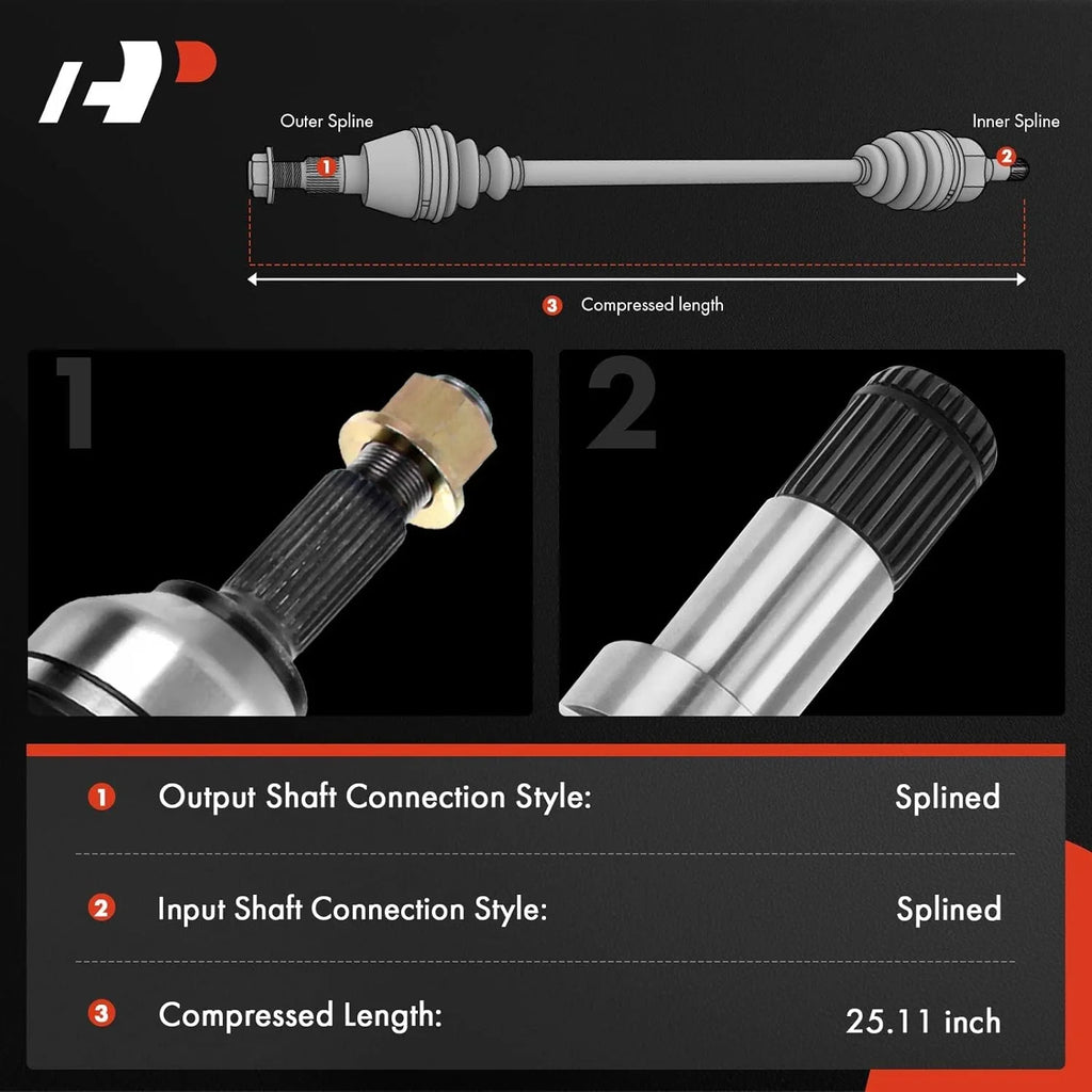 A-Premium CV Axle Shaft Assembly Matching with Ford F-150 SVT Raptor 2010 2011 2012 2013 2014, Front Right Passenger Side, Replace# 1700-701225