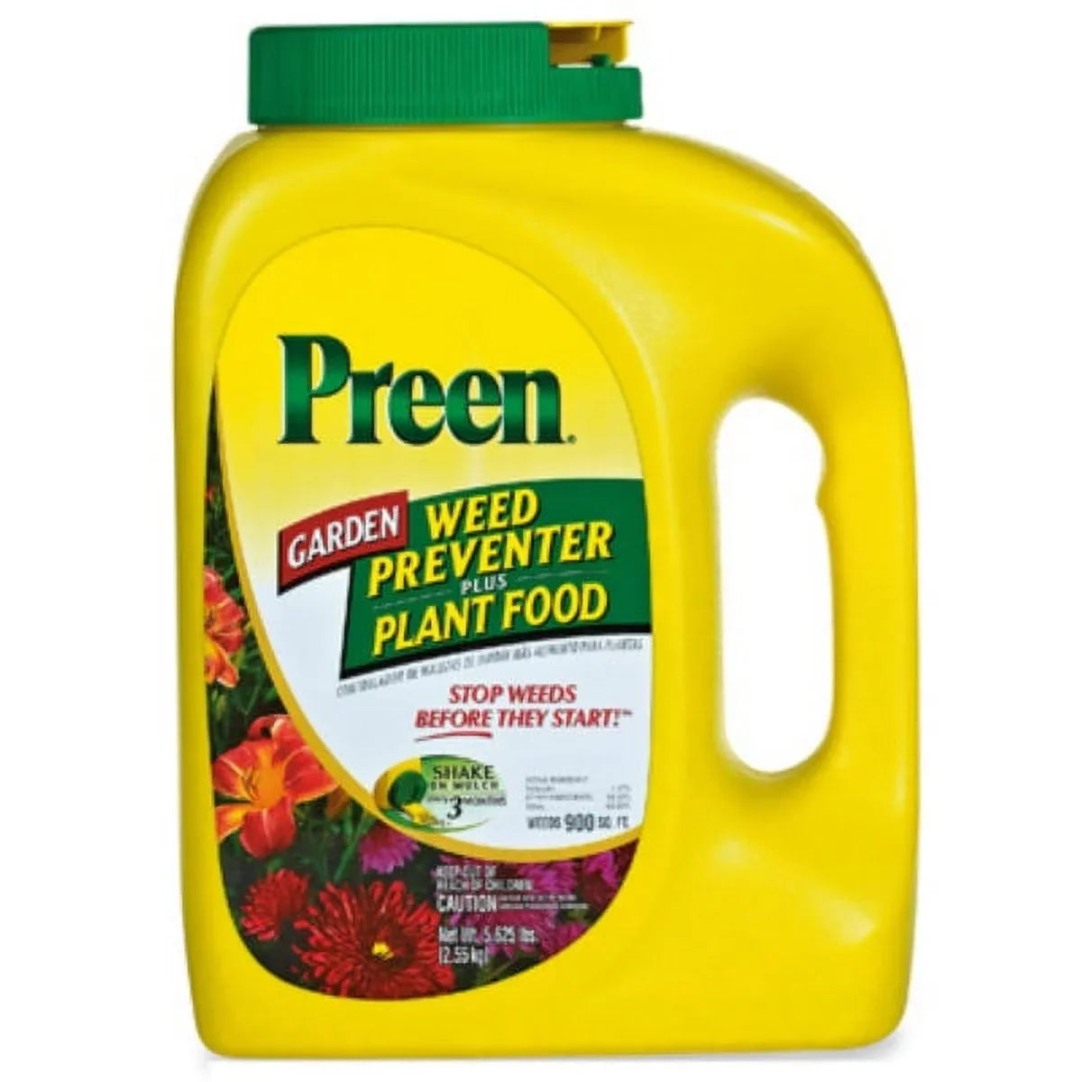 Preen 21-63902 Garden Weed Preventer Plus Plant Food, 5.625 Lb, Wrap 900 SqFt, Each