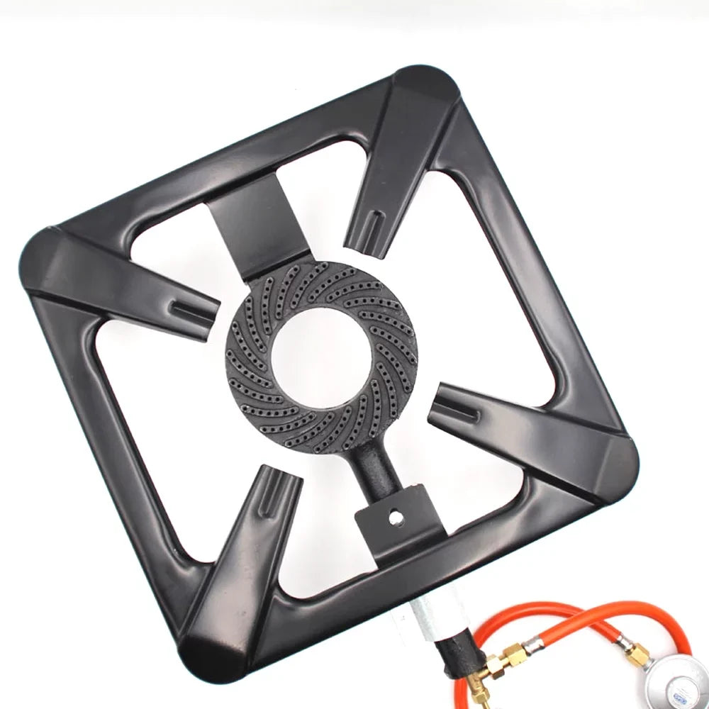 Nebublu Propane Gas Cooker - Single Cast Iron Stove for Camping BBQ, Portable and Efficient