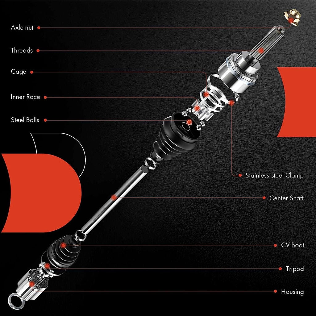 A-Premium CV Axle Shaft Assembly Matching with Ford F-150 SVT Raptor 2010 2011 2012 2013 2014, Front Right Passenger Side, Replace# 1700-701225