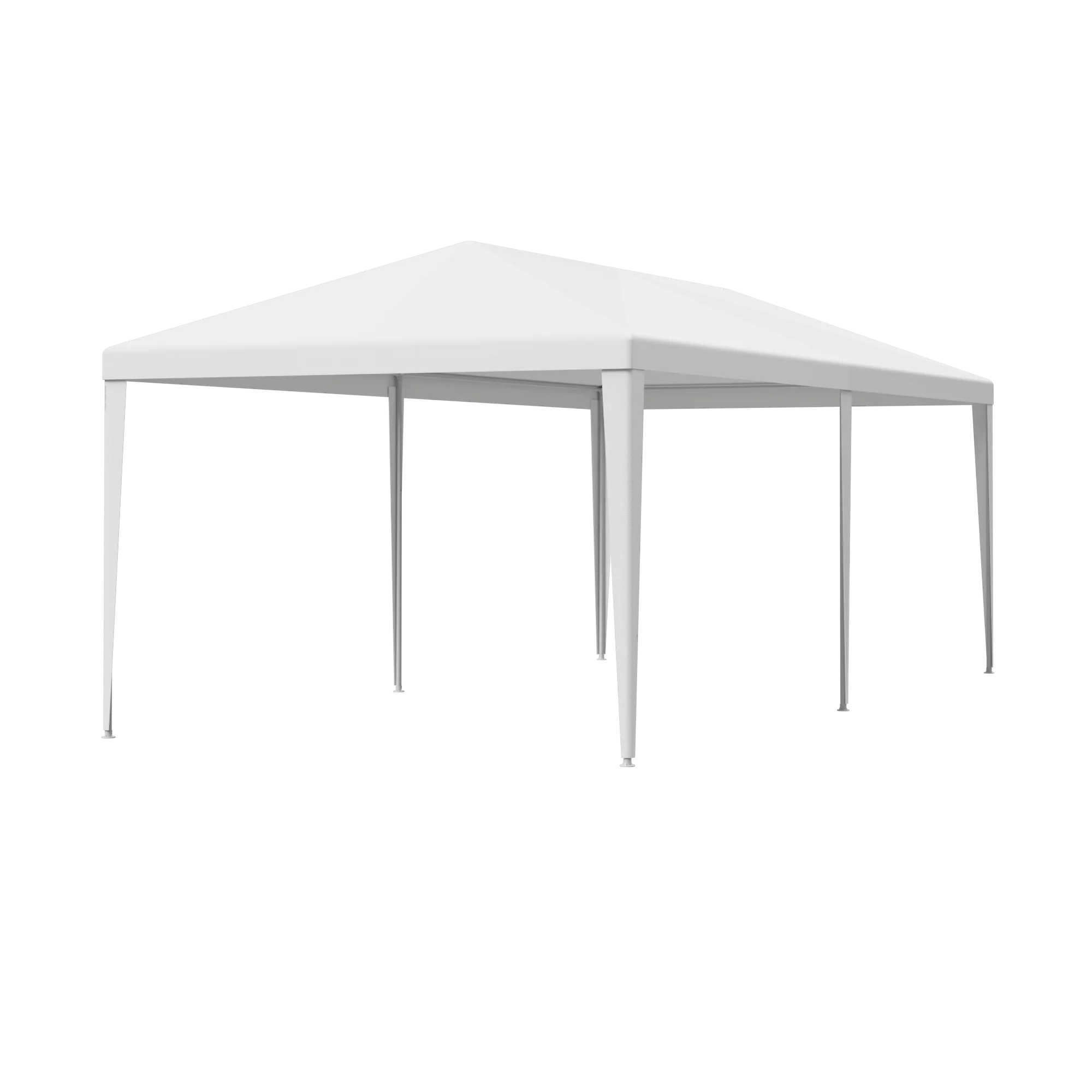Zeny 10'x20' Outdoor Canopy Party Wedding Tent White Gazebo Pavilion with 6 Side Walls, 8.00, Event Canopies