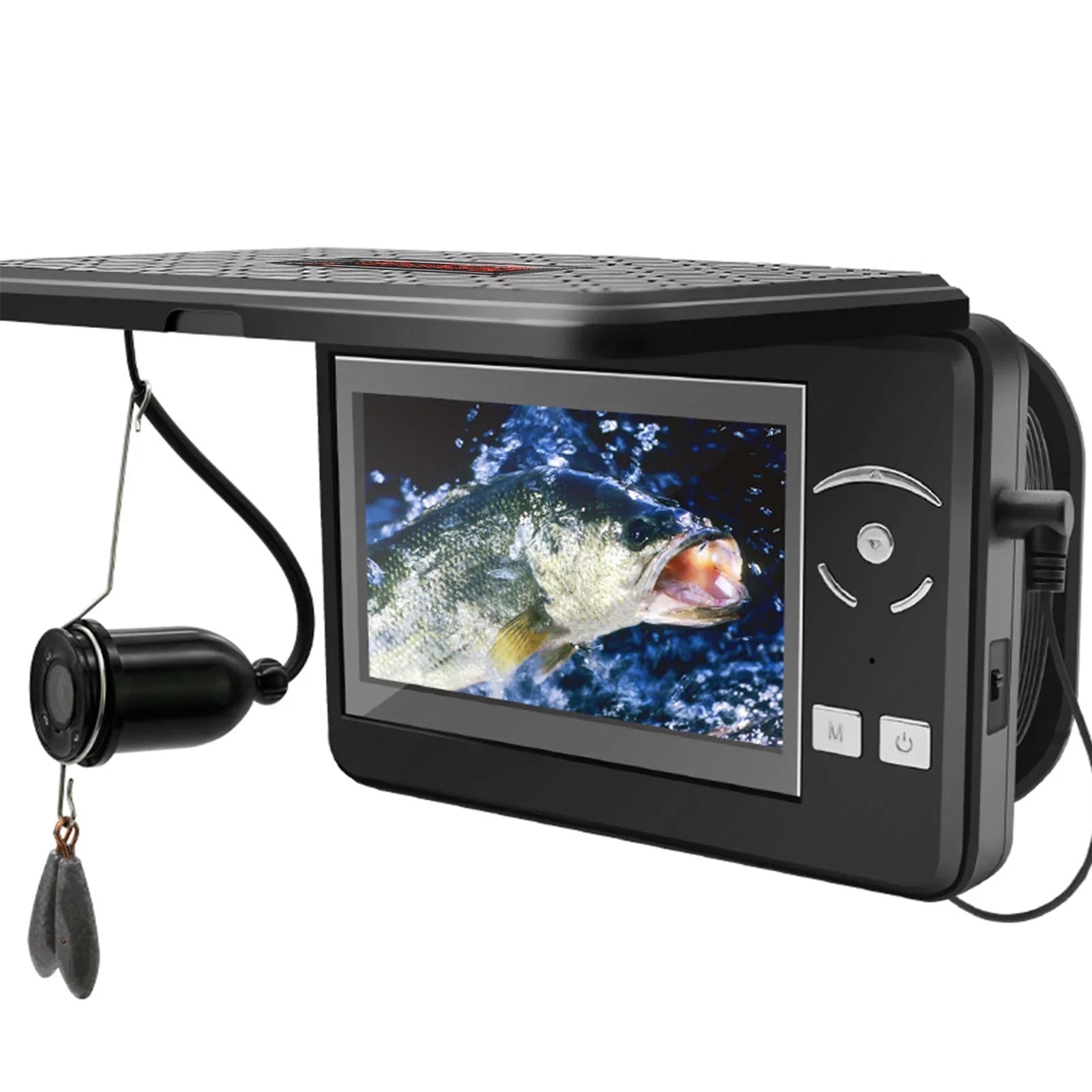 MIXFEER Portable Underwater Fishing Waterproof 720P Fish Finder with 4.3 Inch LCD Display for Ice Lake Sea Craft Fishing