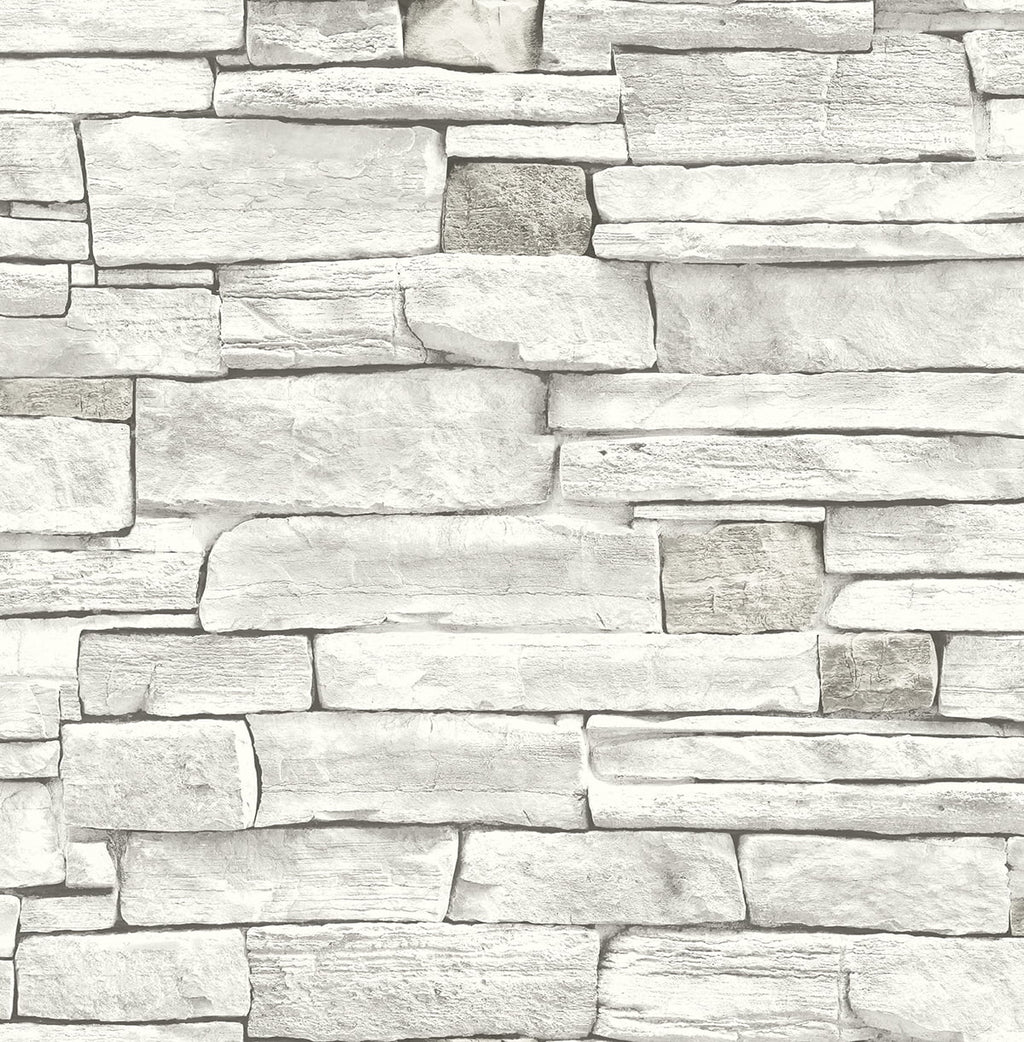 NextWall Stacked Stone Peel and Stick Wallpaper - 20.5 in. W x 18 ft. L