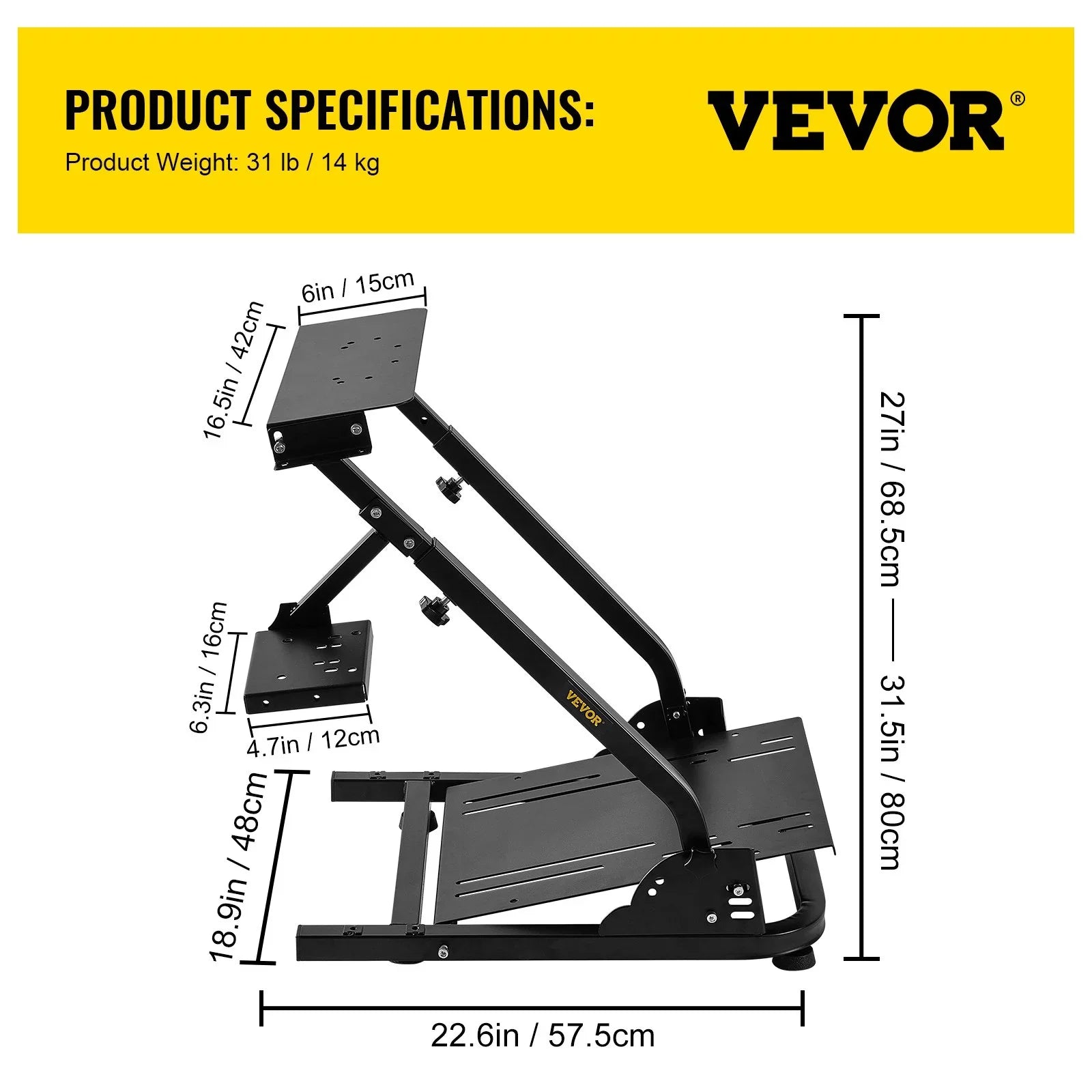 Racing Simulator Cockpit Stand for G29, PS4, G920, Xbox