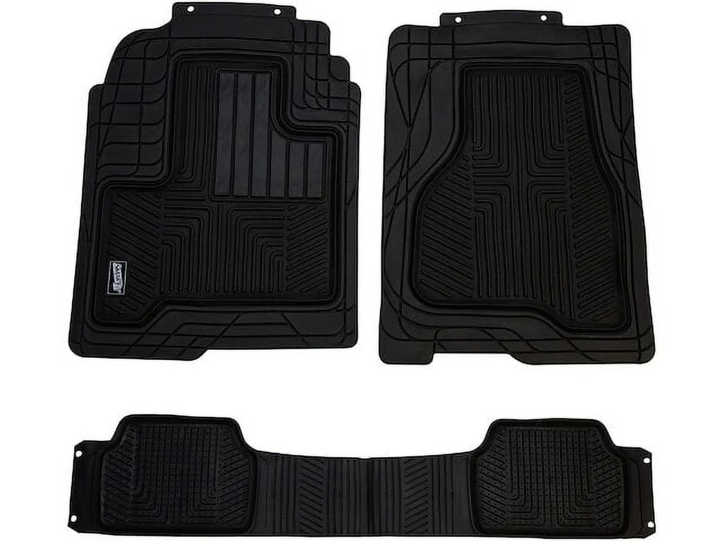 Floor Mat Set 3 Piece - Suitable with 2001 - 2018 Toyota Highlander 2002 2003 2004 2005 2006 2007 2008 2009 2010 2011 2012 2013 2014 2015 2016 2017