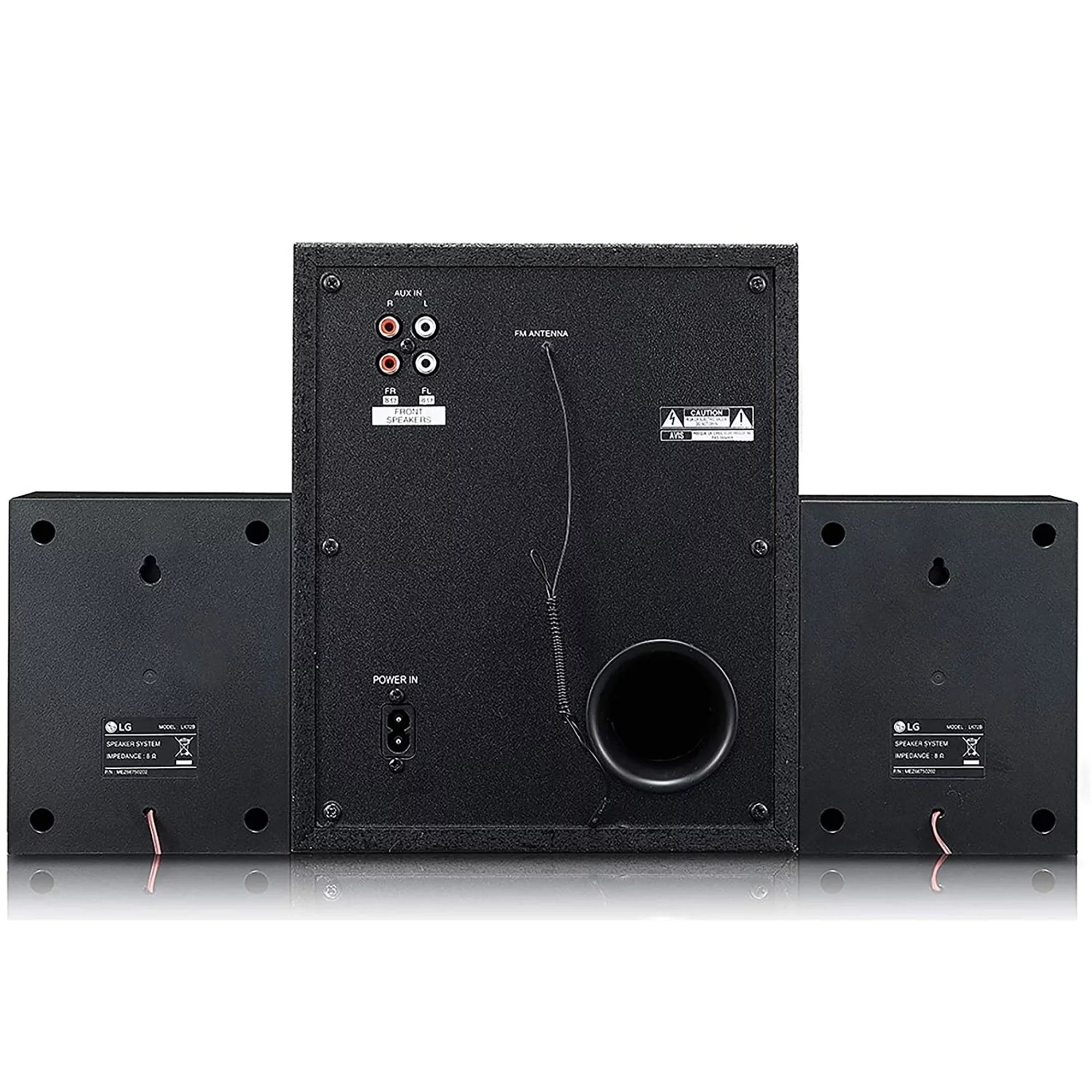 LG XBOOM LK72B 40W 2.1 Channel Bluetooth Home Theatre System, Black/Red (Used - Good)