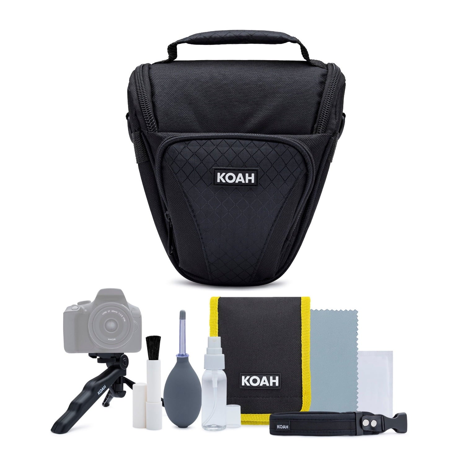 Sony Alpha ZV-E1 Mirrorless Camera with 50mm Lens, Grip, and Mic (Black) Kit