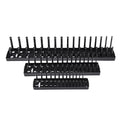 s/set Metric Socket Tray Rack Holder Storage Tool Organizer 1/4'' 3/8'' 1/2''