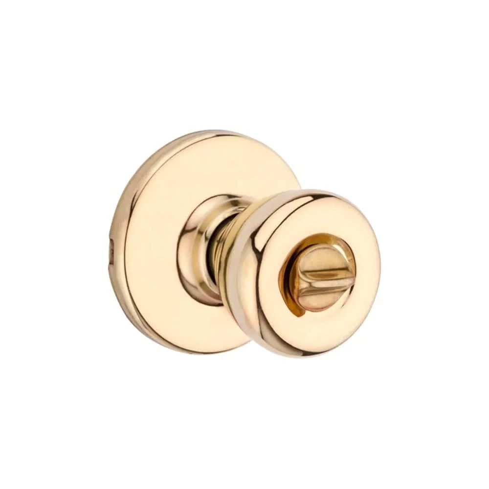 Kwikset Mobile Home Polished Brass Steel Privacy Knob 3 Right or Left Handed