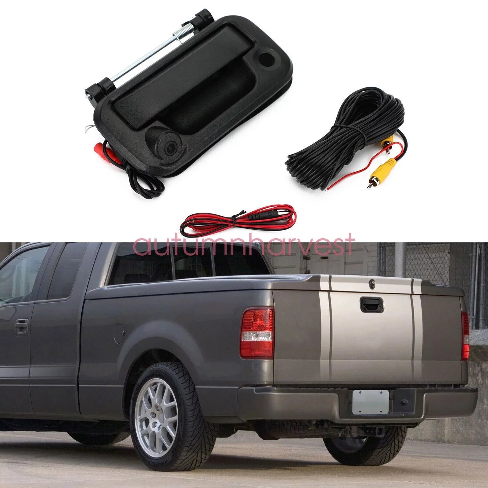 Tailgate Handle with Rear View Camera Backup Camera for Ford F150/F250/F350/F450