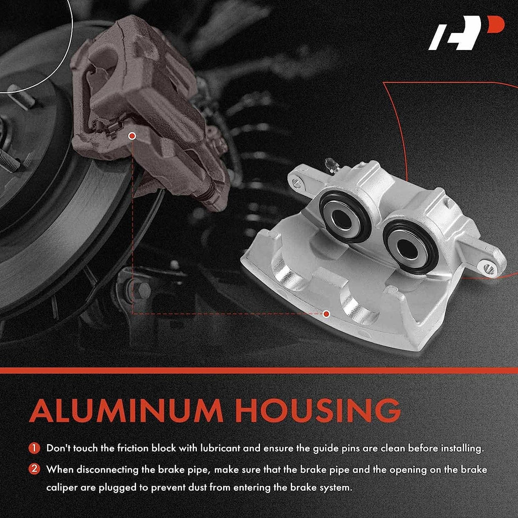 A-Premium Disc Brake Caliper Assembly Without Bracket Fitting with Select Dodge Models - M300/RM300 1973-1974, M350/R300 1974 - Front Left Driver Side
