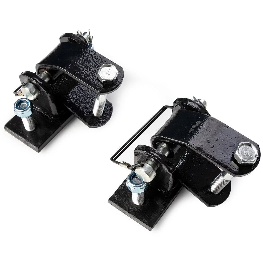 Biltek Adjustable Universal Tow Bar with 2x Safety Chains for 2" Trailer Ball Hitch, 5000 lbs. Towing Capacity