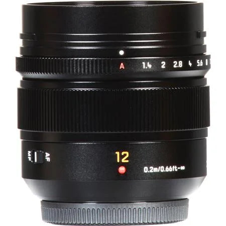 Lumix G Leica DG Summilux 12mm f/1.4 Aspherical Lens for Micro Four Thirds, Black