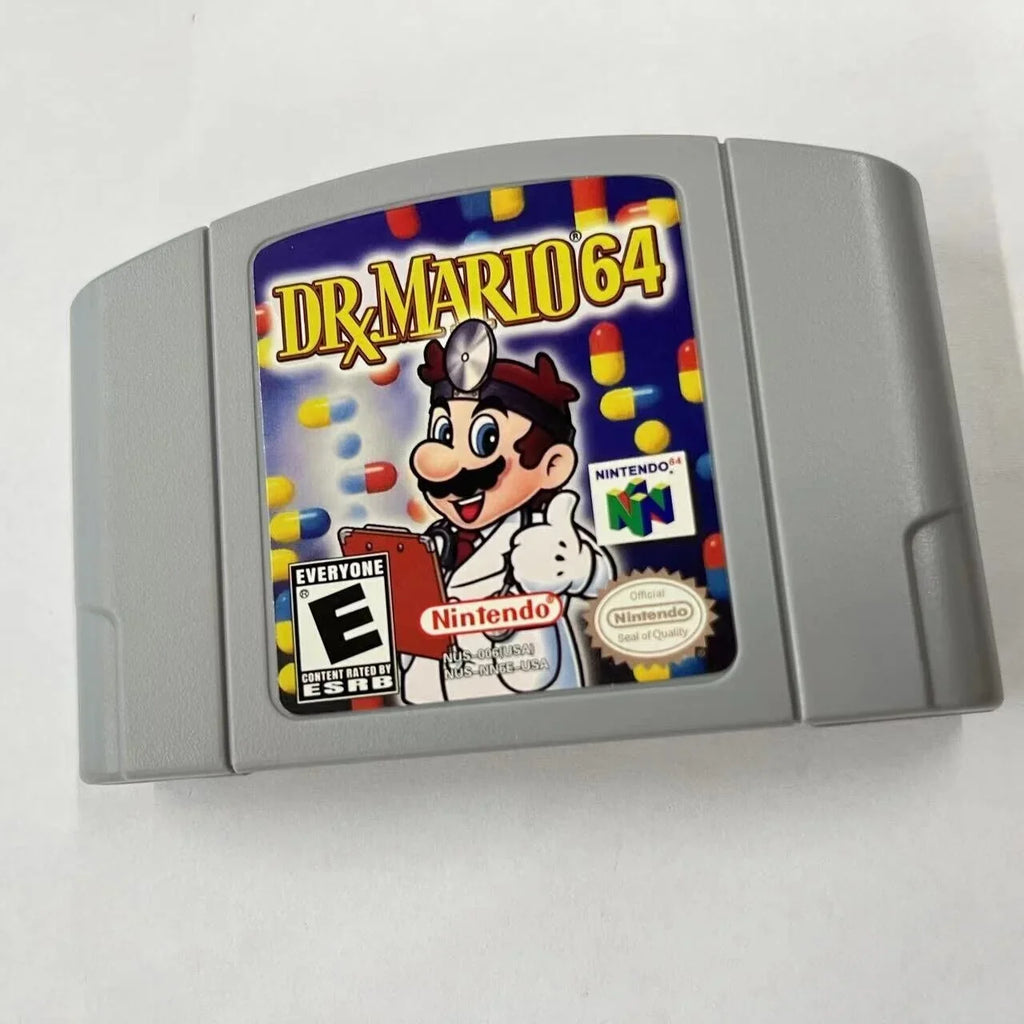 Dr. Mario 64 Video Game Cassette Card for Nintendo N64 Console U.S.A. version -