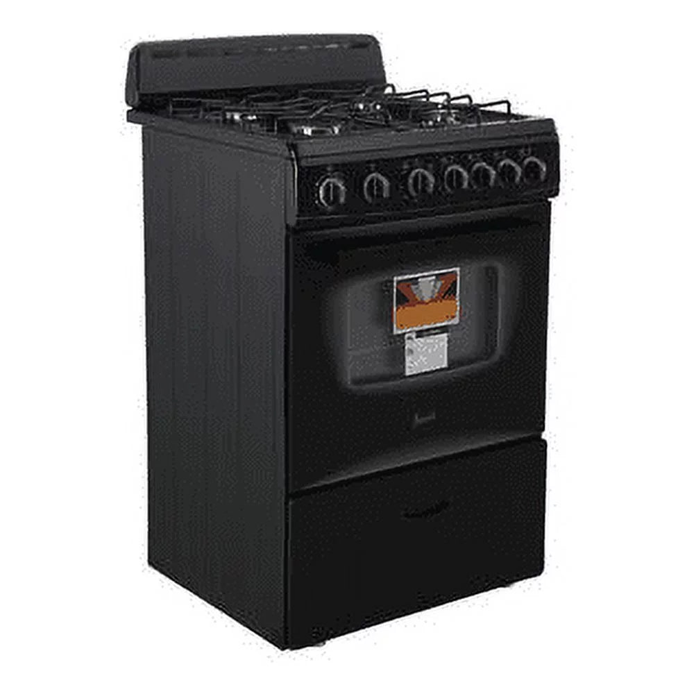 Avanti 24" Compact Gas Range Oven, in Black (GR2415CB)