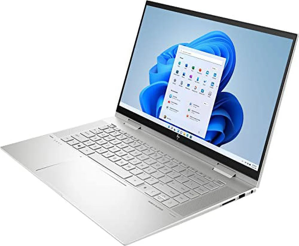HP 2022 Envy X360 15.6" FHD IPS Touchscreen 2-in-1 Laptop 12th Intel Core i7-1260P 12-Core Iris Xe Graphics 24GB DDR4 1TB SSD Thunderbolt 4 WiFi 6 Backlit KB FP Reader Win 11 Pro w/ RATZK 32GB USB