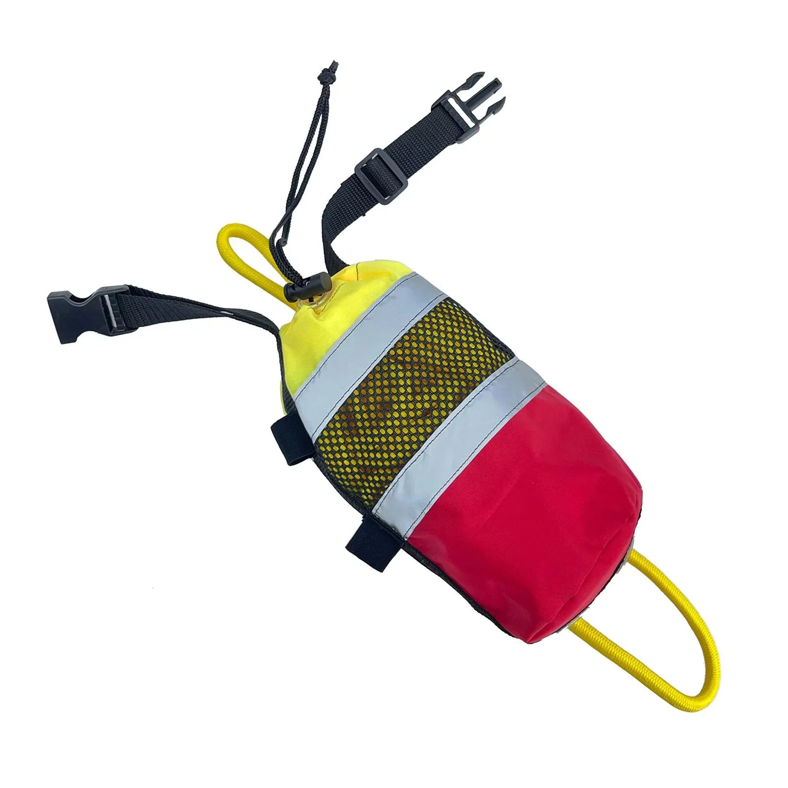 Throwable Throw Bag Flotation Device Reflective Throw Rope Portable 21M Watercraft Throw Bag for Fishing Water Sports Rafting Kayak