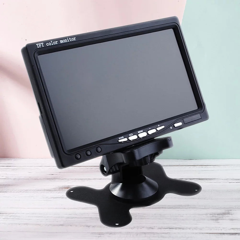 Backlight Color Mirror Monitor For Car Reverse Rear View Backup Camera Car Dvd Serveillance Camera (Black) 7" Tft Lcd