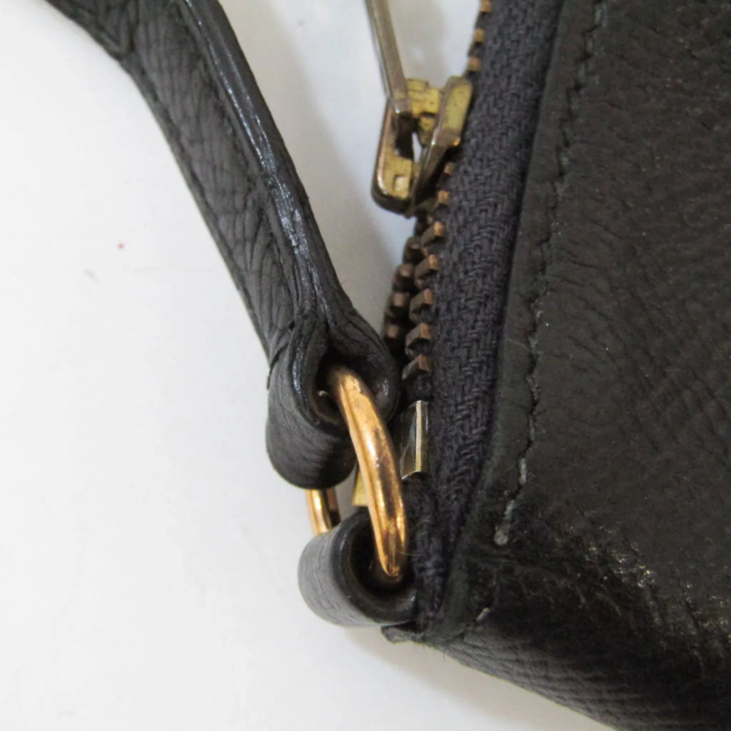 Pre-Owned Hermes Travel Case Men,Women Epsom Leather Long Wallet (bi-fold) Black (Good)