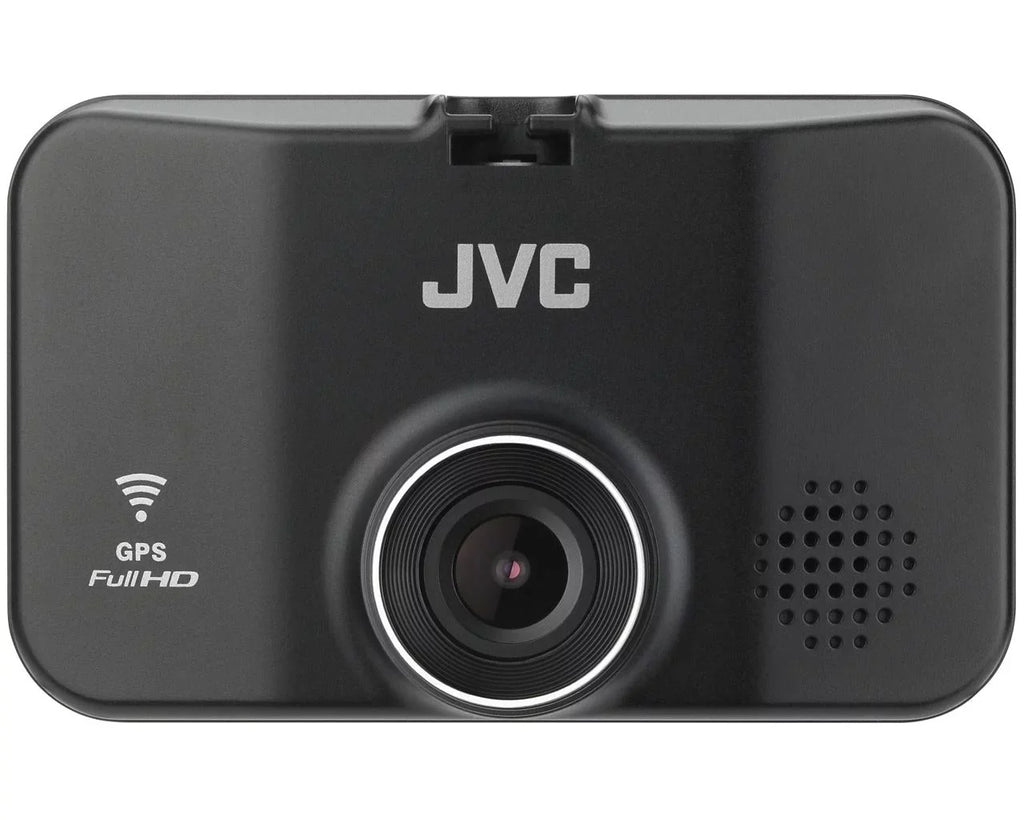 Jvc KV-DR305W 1920x1080p Full HD Recorder GPS Dash Cam for Car, 2.7" LCD Screen Dashboard Camera, Built-in Wi-Fi, 3-Axis G-Force Sensor, Night Enhancement WDR, Includes 16GB Class 10 microSD Card