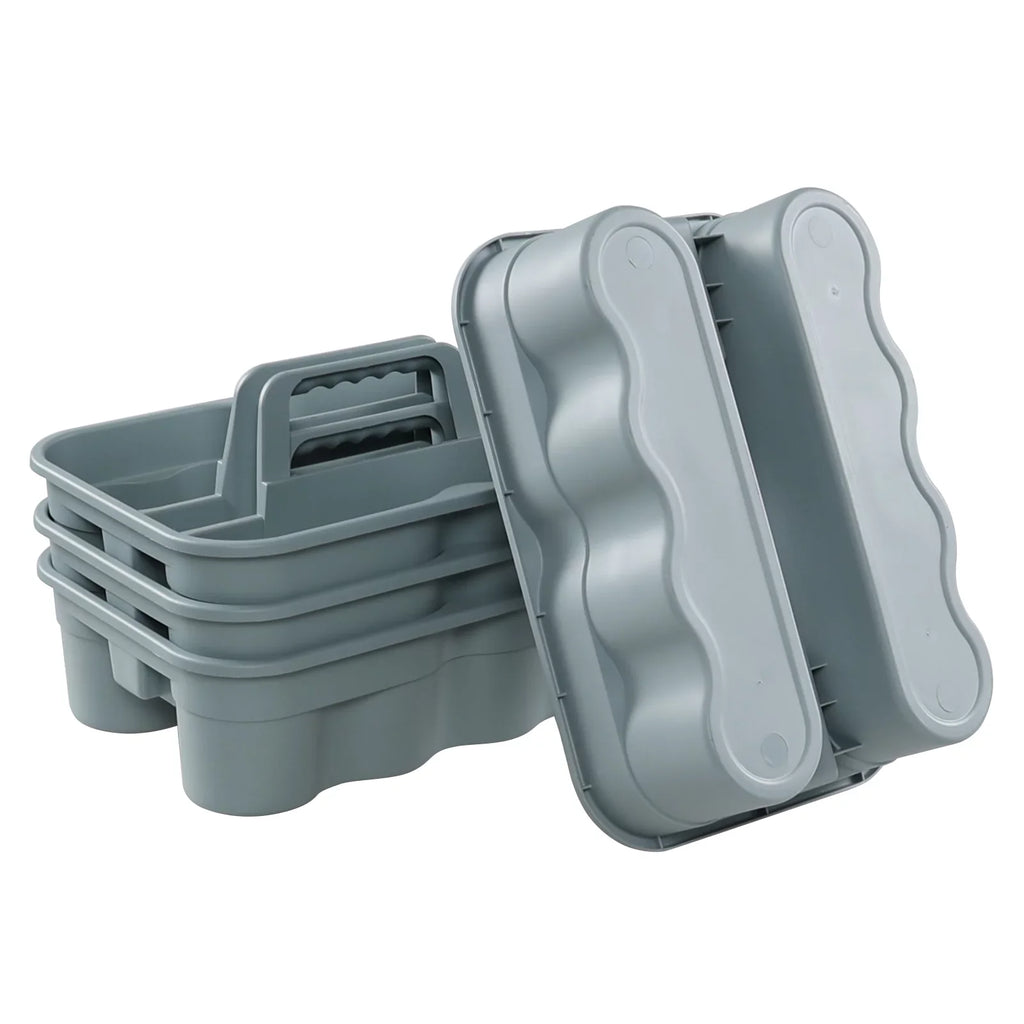 Yuright Plastic Cleaning Caddy Organizer with Handle, 4 Packs Carry Caddy