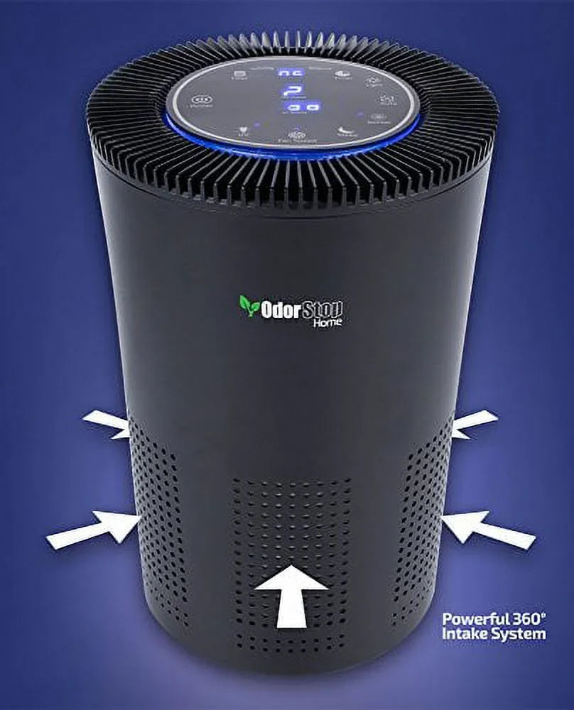 OdorStop B2375110 OSAP5W1 5-in-1 Air Purifier with H13 HEPA Filter, Active Carbon & Ionizer - White