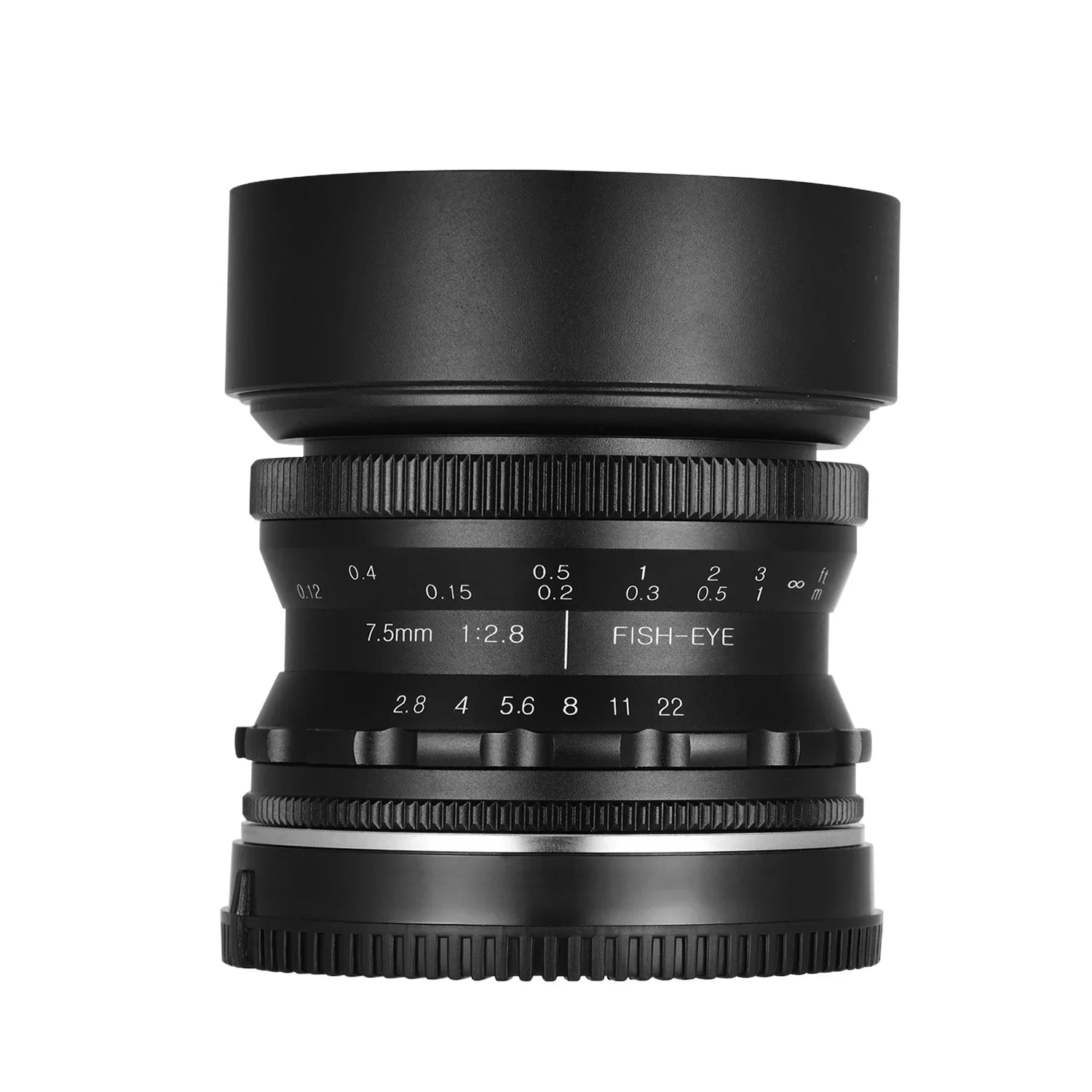 Andoer Andoer 7.5mm F2.8 Manual Focus Fisheye Lens 180° Ultra Wide Angle Large Aperture E-Mount Lens Matching with APS-C Frame Camera A6600 A6100 A6400 A6500 A6300 A6000 5100 A77II