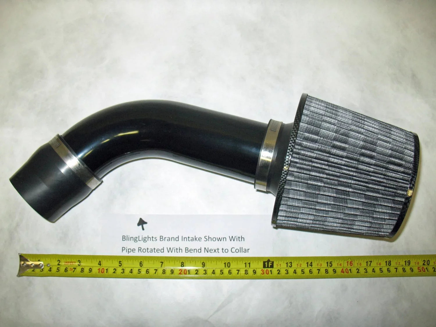 Carbon Fiber Pattern 2.75in 2.75inch 2.75" 70mm Short Performance Air Intake