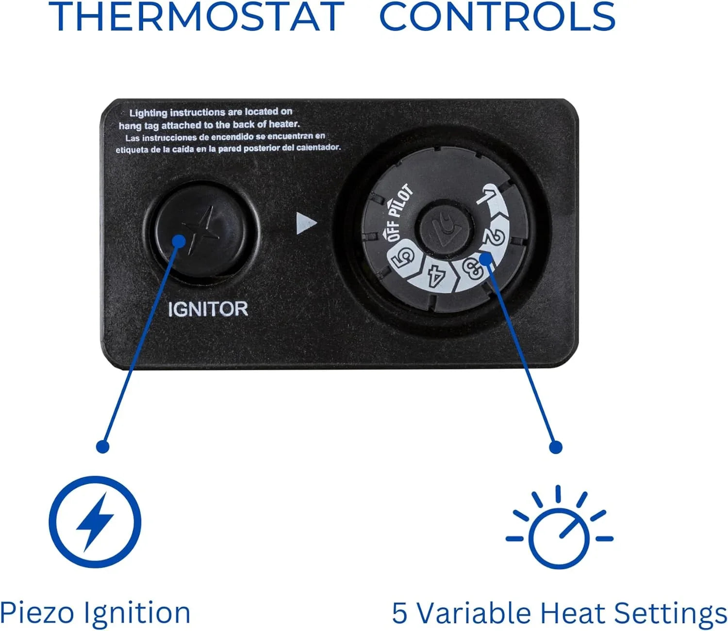 Hearth Sense Dual Fuel Vent less Blue Flame Heater with Base and Blower 30,000 BTU, T-Stat Control Model# BF30T-BB