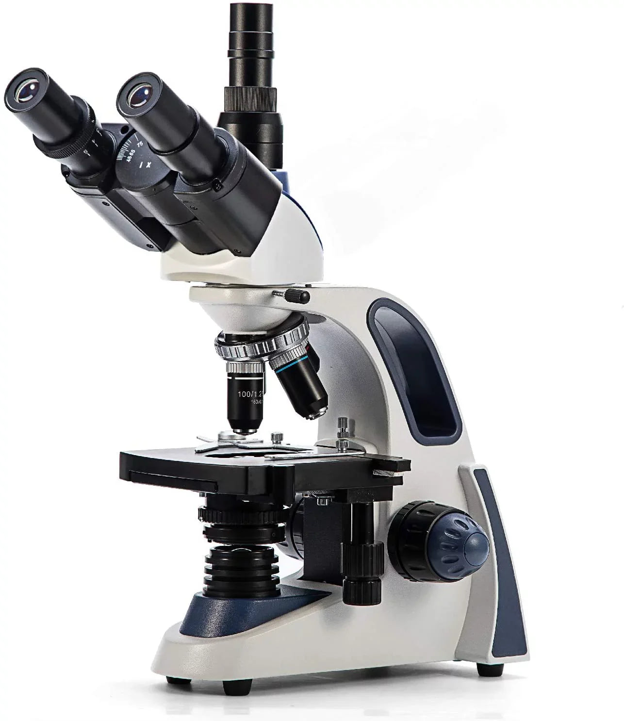 Swift SW380T 40X-2500X Magnification, Siedentopf Head, Research-Grade Trinocular Microscope Compound Lab with Wide-Field 10X/25X Eyepieces, Mechanical Stage, Ultra-Precise Focusing, Fitting