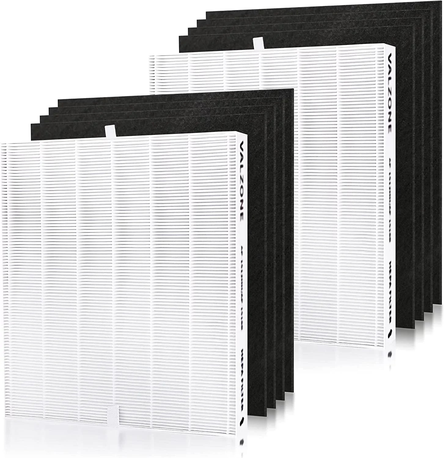 DAJDAH AP-1512HH Fitting with Coway Airmega 200M and Coway Air Purifier AP-1512HH AP-1519P AP-1518R, Part#3304899, Compare to AP-1512HH-FP | 2 HEPA Filter + 8 Pre-Cut Carbon Filter