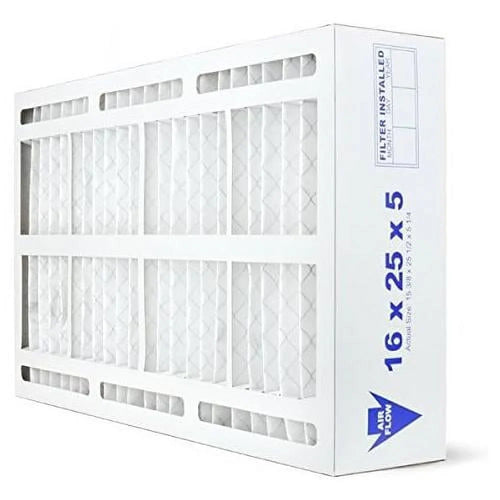 16X25x5 MERV 11 HVAC AC Furnace Air Filter Replacement For Goodman Amana -1056 AMP--1056, Allergy 2-Pack, Made In The