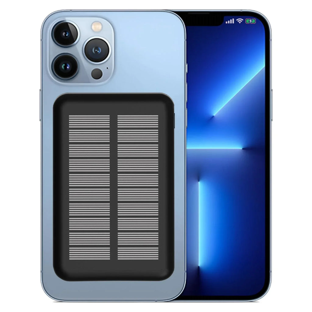 Rabrand Magsafe Fast Charging Portable Power Bank, Solar Wireless Magnetic Phone Charger 5000 Mah