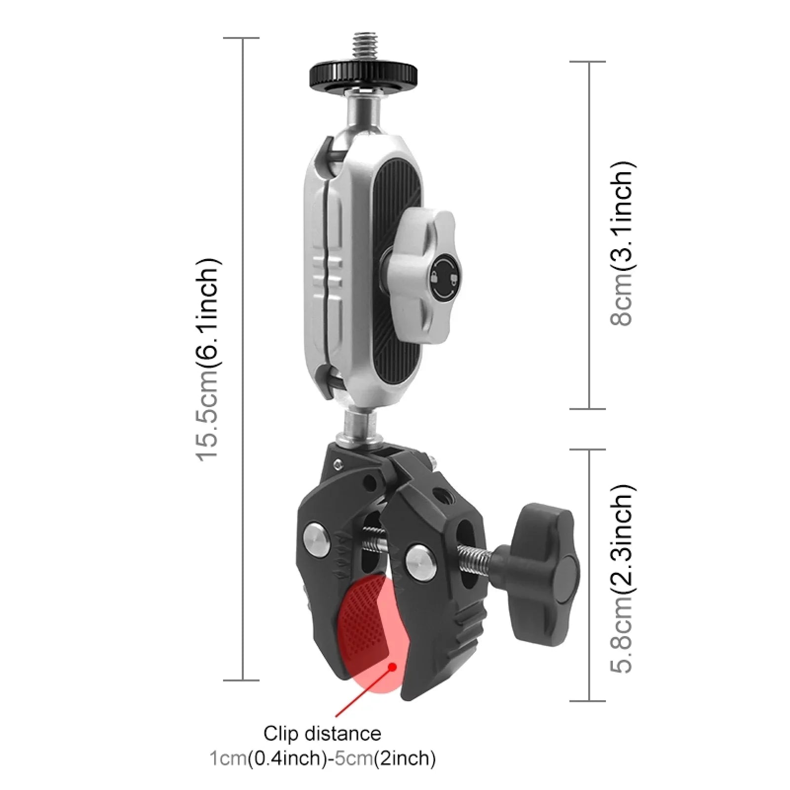 ammoon AKASO DJI Suitable Camera Mounts Clamp Mount Handlebar Adapter Mount