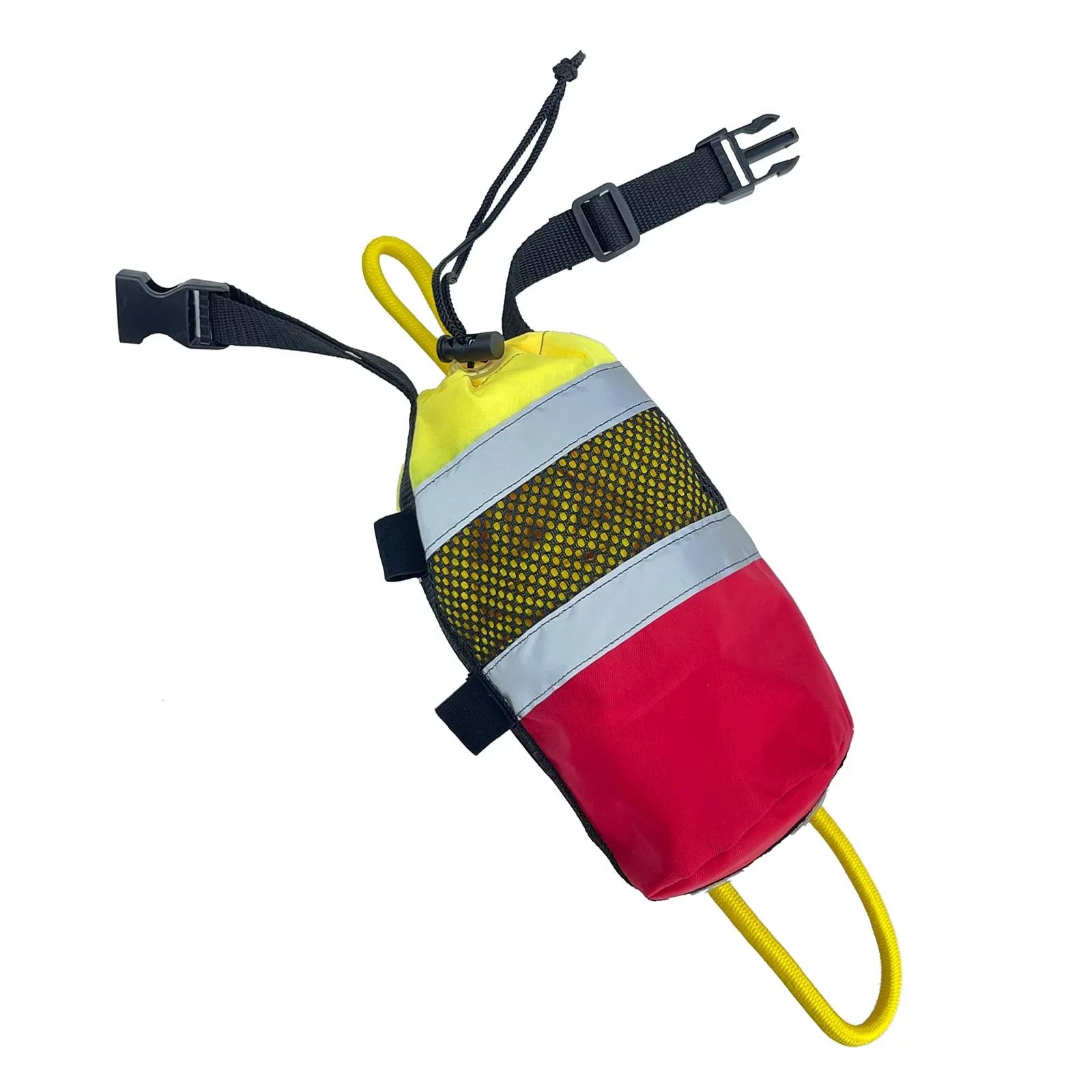 Throwable Throw Bag Flotation Device Reflective Throw Rope Portable 21M Watercraft Throw Bag for Fishing Water Sports Rafting Kayak
