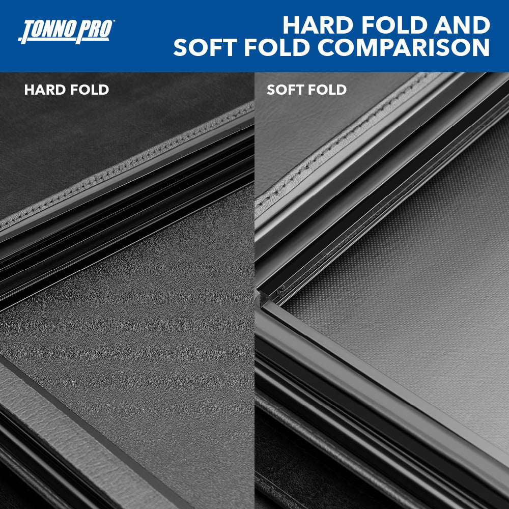 Tonno Pro | Hard Fold, Hard Folding Truck Bed Tonneau Coating | HF-154 | Fits 2007 - 2013 Chevy/GMC Silverado/Sierra 1500 6' 7" Bed (78.7")