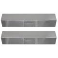 2-Pack BBQ Grill Heat Shield Plate Tent Replacement Parts for Charmglow 810-8410-F - Matching Barbeque Stainless Steel Flame Tamer, Guard, Deflector, Flavorizer Bar, Vaporizer Bar, Burner Coating 15"