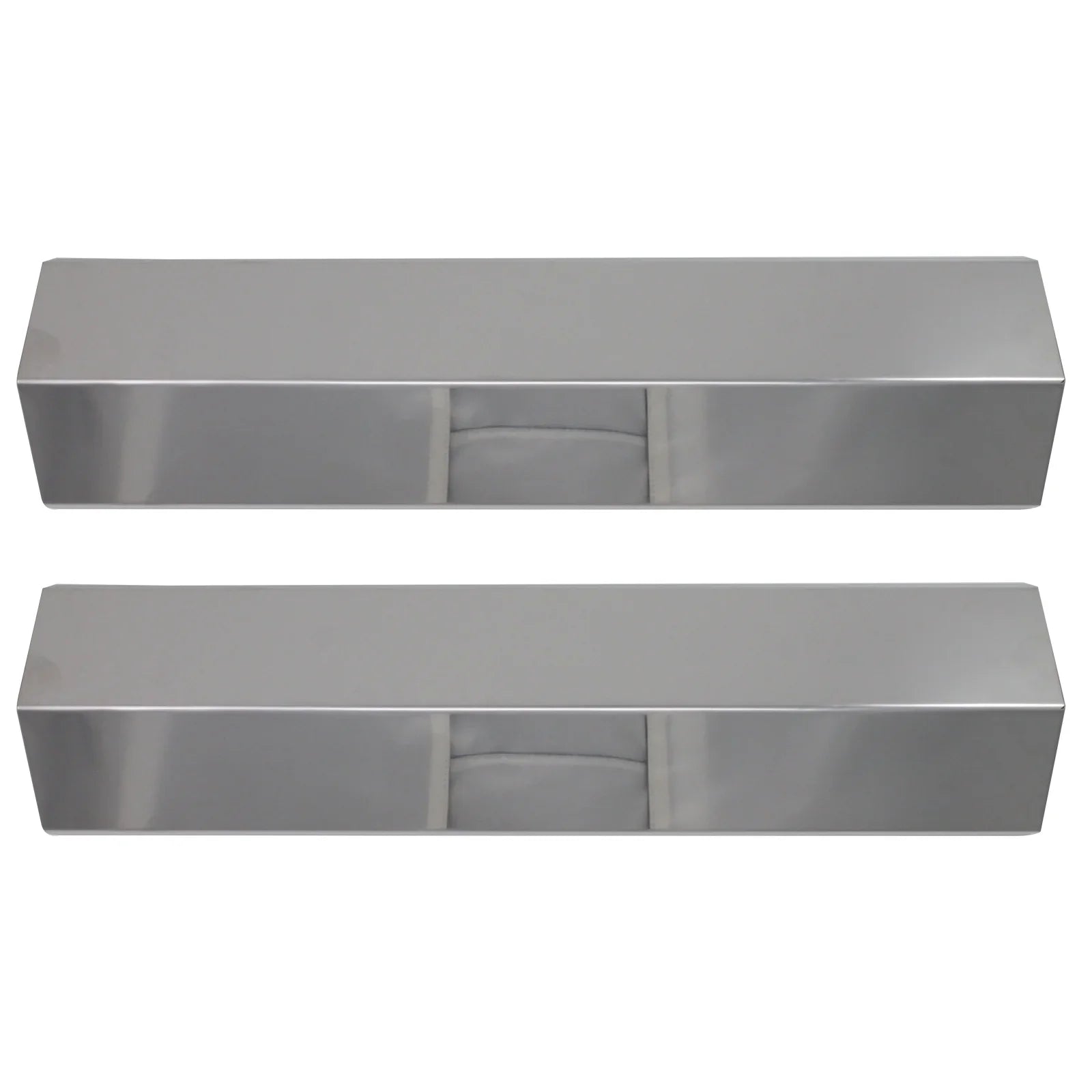 2-Pack BBQ Grill Heat Shield Plate Tent Replacement Parts for Charmglow 810-8410-F - Matching Barbeque Stainless Steel Flame Tamer, Guard, Deflector, Flavorizer Bar, Vaporizer Bar, Burner Coating 15"