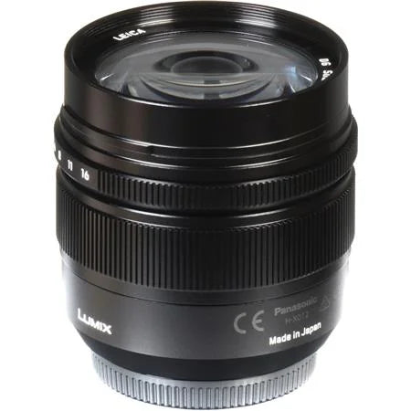 Lumix G Leica DG Summilux 12mm f/1.4 Aspherical Lens for Micro Four Thirds, Black