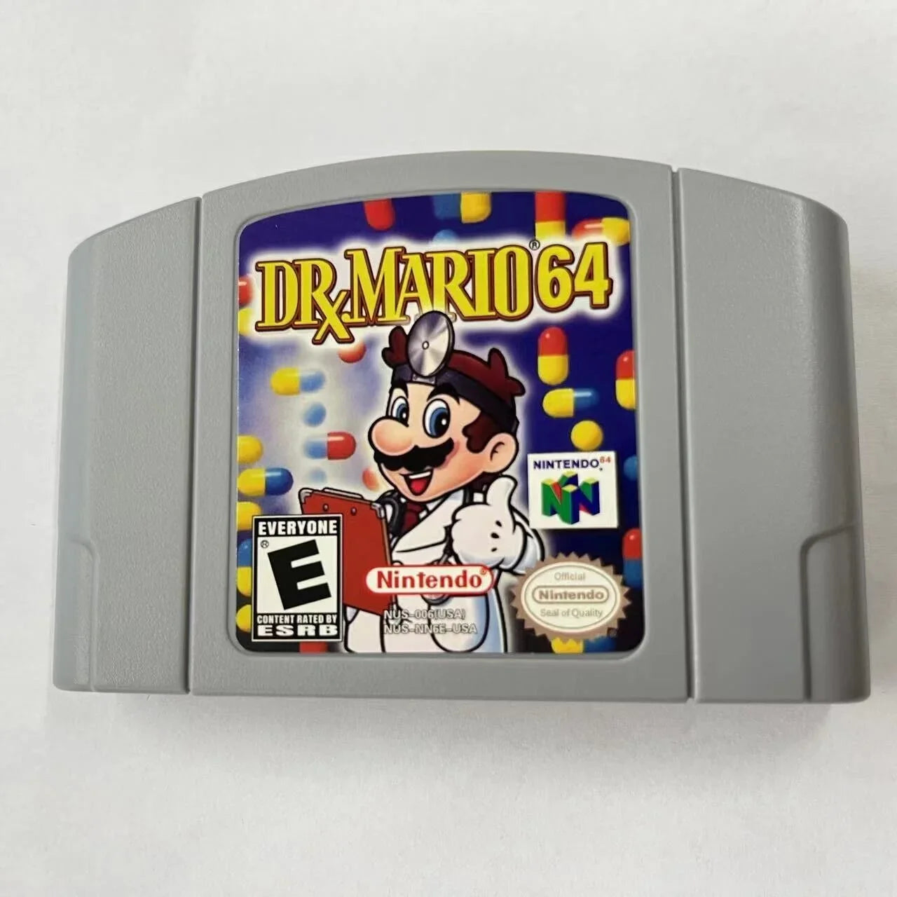 Dr. Mario 64 Video Game Cassette Card for Nintendo N64 Console U.S.A. version -