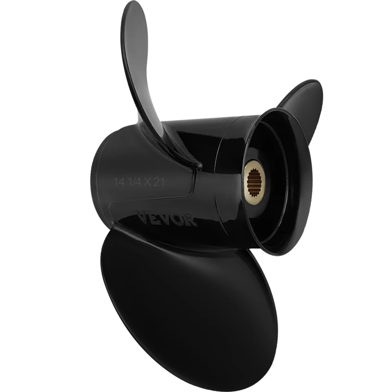 VEVOR Outboard Propeller, 3-Blade 14 1/4 x 21" Craft Propeller, Replace for OEM 3817469, Matching SX Sterndrives Outboard Volvo Penta Engine, Right-handed Aluminium Propeller & 19 Spline Teeth