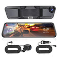 4K iMounTEK Car DVR 12in Dash Cam Camcorder Camera Recorder with 170° Angle Loop Recording Motion Detection Night Vision Voice Control APP Control G-sensor