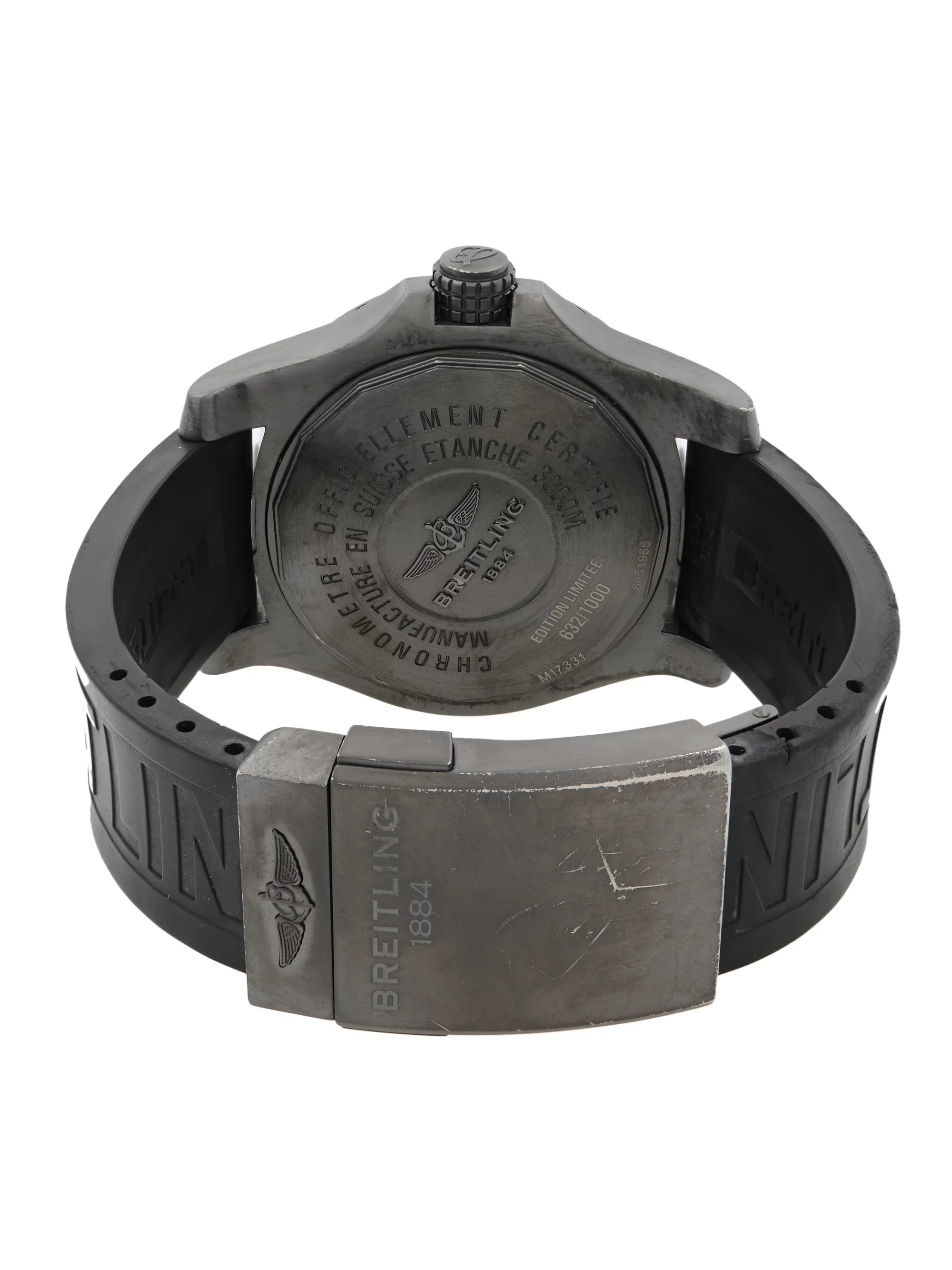 Breitling Avenger II Seawolf Black Steel Automatic Mens Watch M17331E2/I530-153S