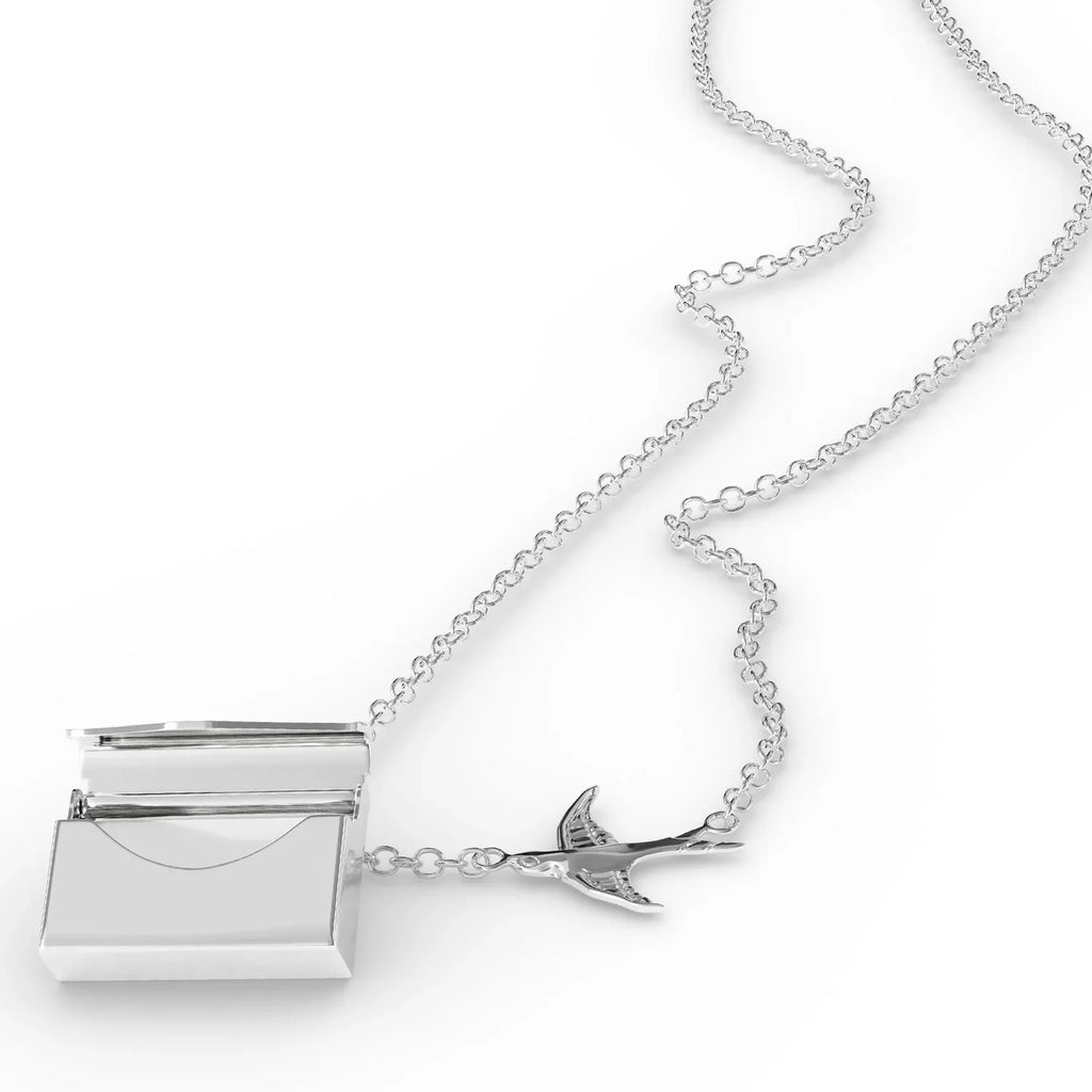 Locket Necklace Camelback Ski Resort - Pennsylvania Ski Resort in a silver Envelope Neonblond